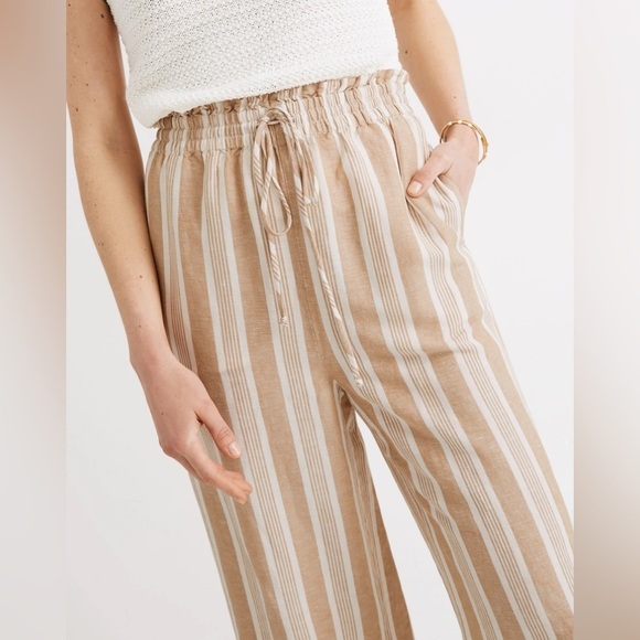 MADEWELL Smocked Huston Pull-On Crop Pant - Picture 2 of 6